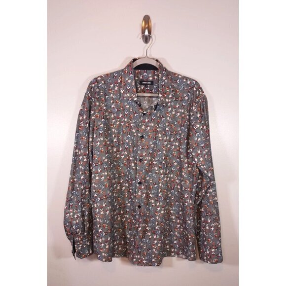 Jared Lang Skull Day of the Dead Button Up‎ Men's Shirt Size XL - Picture 1 of 4